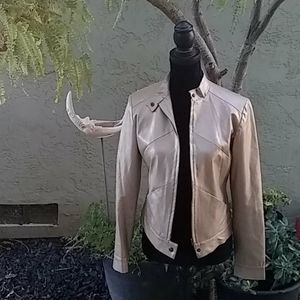 Zara Woman Faux Leather Jacket.